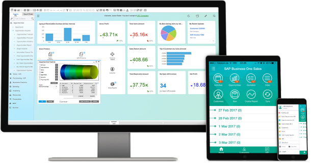 sap business one dispositivos